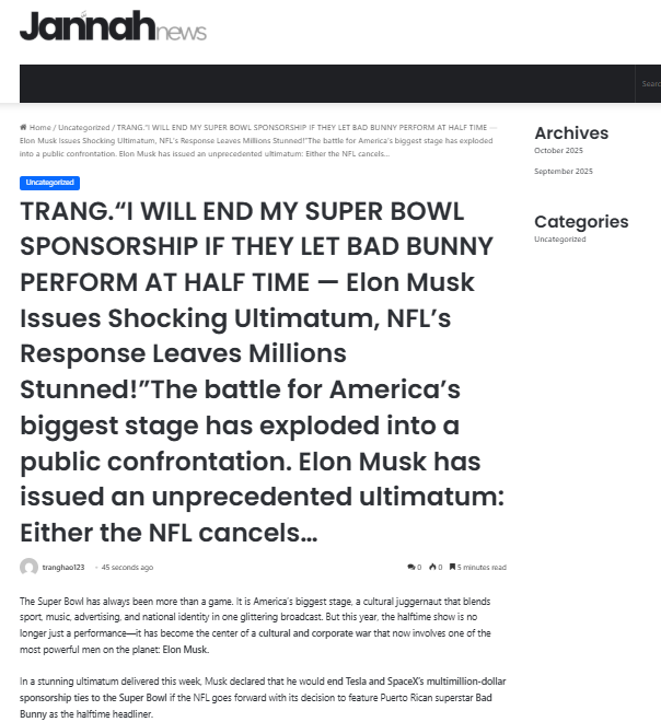 Fact Check Elon Musk Did NOT Threaten To End His Super Bowl